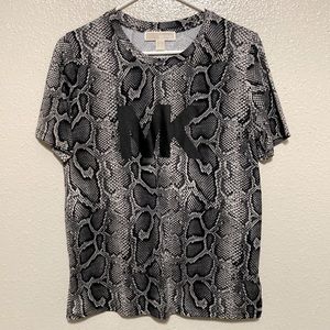 Michael Michael Kors Snake Tee Top NWOT